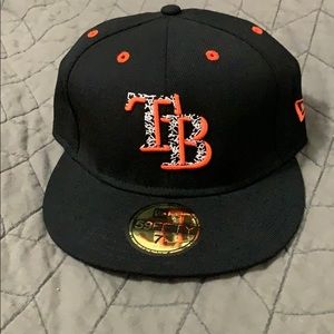 NEW ERA 59fifty TAMPA BAY RAYS HAT 7 1/4
